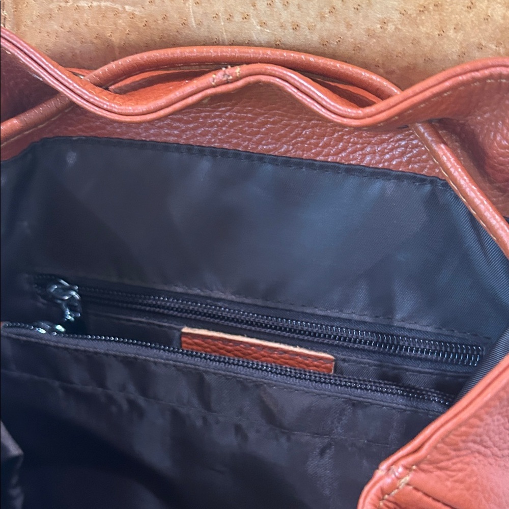 Coolcy - Elegant Brown Leather Backpack NWOT.    CG - Picture 7 of 10